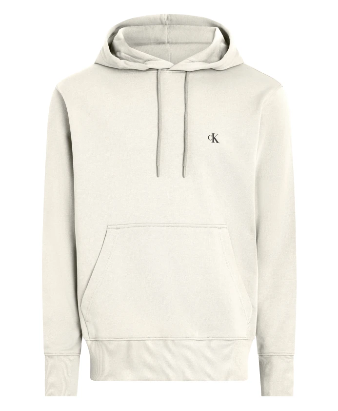 

Бежевая толстовка с капюшоном и карманом-кенгуру. Calvin Klein, бежевый
