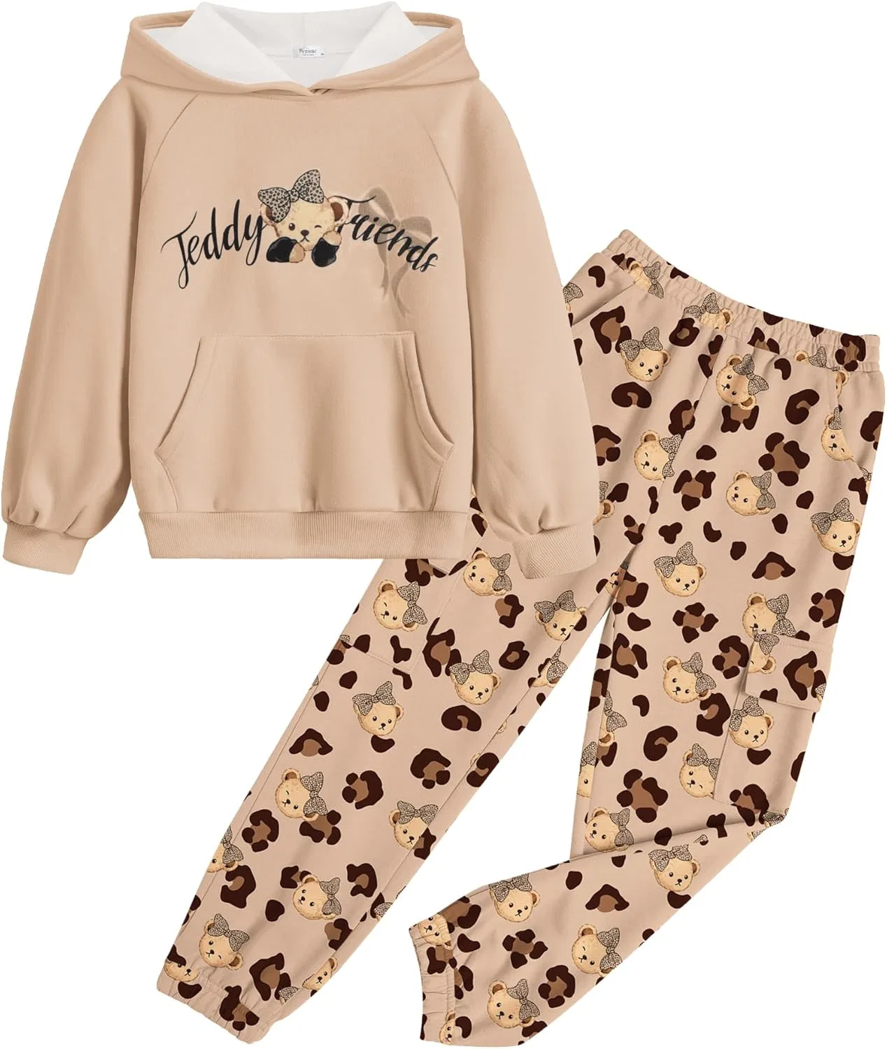 Детский спортивный костюм тай-дай Arshiner, Brown Print