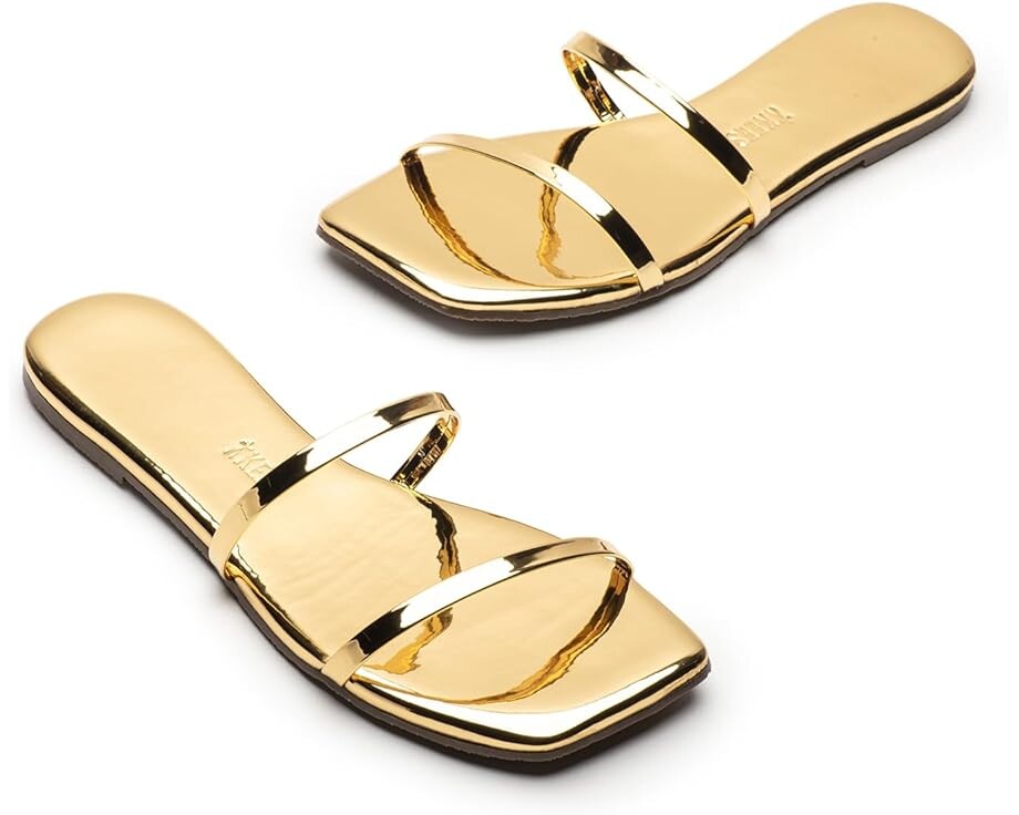 Сандалии TKEES Square Toe Gemma Mirror, золотой