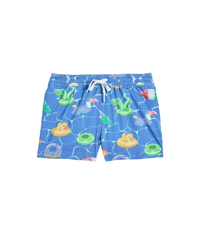 Плавки The Cannonball Crews Lined Swim Trunk Chubbies Kids, Meduim Blue/Pattern Base