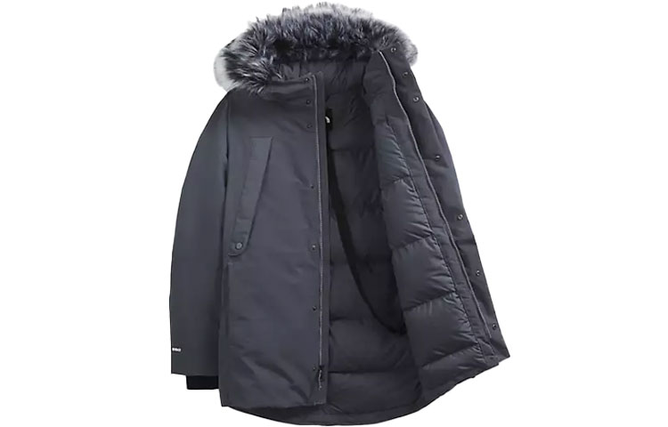 

Пуховик мужской серый The North Face, серый