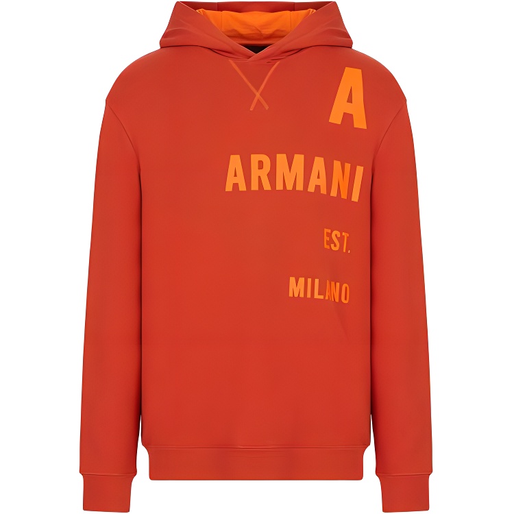 

ARMANI EXCHANGE Мужская толстовка AE оранжевого цвета