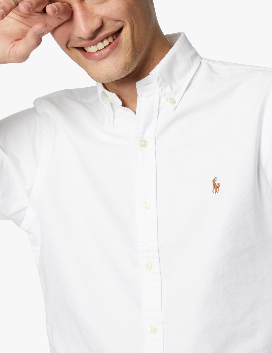 Спортивная оксфордская рубашка с длинными рукавами Ralph Lauren, цвет Bsr White — фото 3