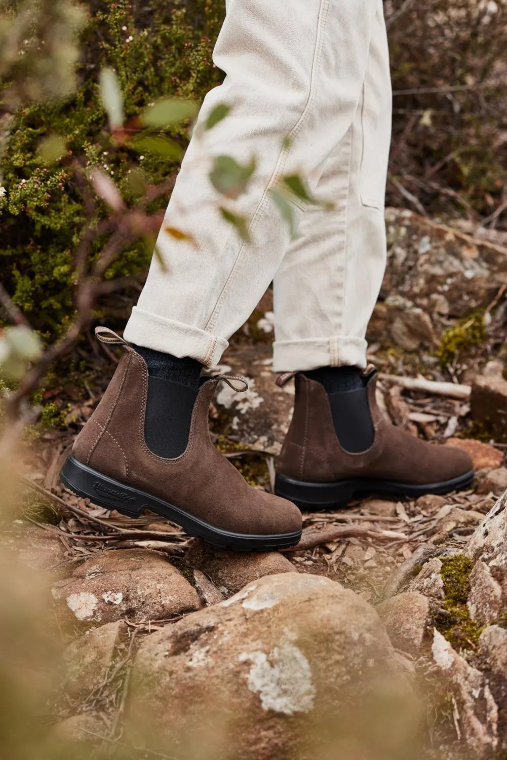 Оригинальные замшевые челси с восковой пропиткой Blundstone, Brown — фото 3