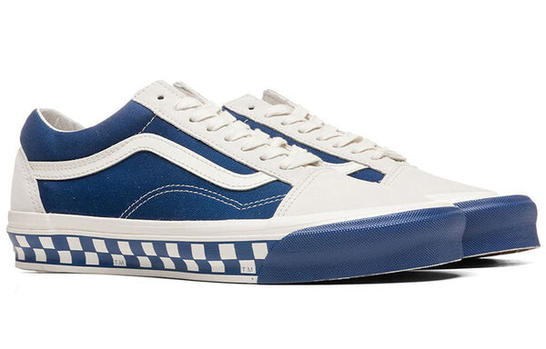 Кроссовки Vans OG Old Skool LX 'Bumper Cars - Marshmallow True Blue', белый — фото 3