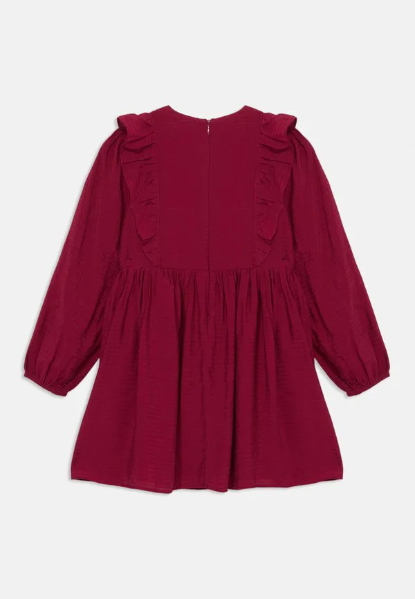 Праздничное платье а-силуэта с длинными рукавами и оборками Tommy Hilfiger, Lavish Cerise — фото 2