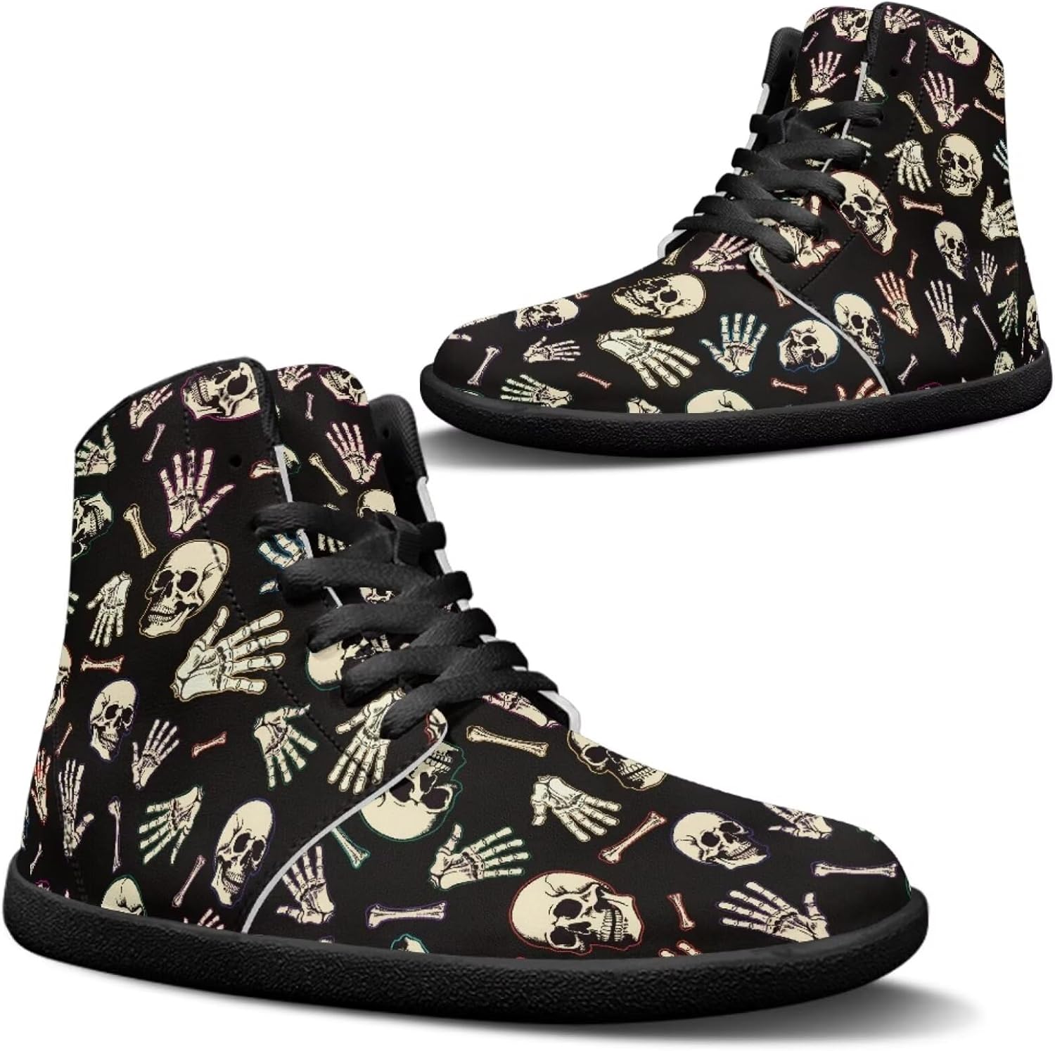 

Мужские кроссовки Jeiento с черепом из сахара, подошва с нулевым перепадом, для трейлового бега, с широкой носочной частью, Skull Hand