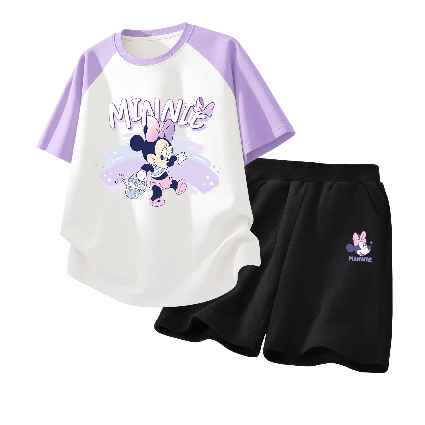 Детский спортивный костюм Disney Casual Sportswear 2 Piece Set Di Play Water Nude Purple White+Di Nude K Gray — фото 4