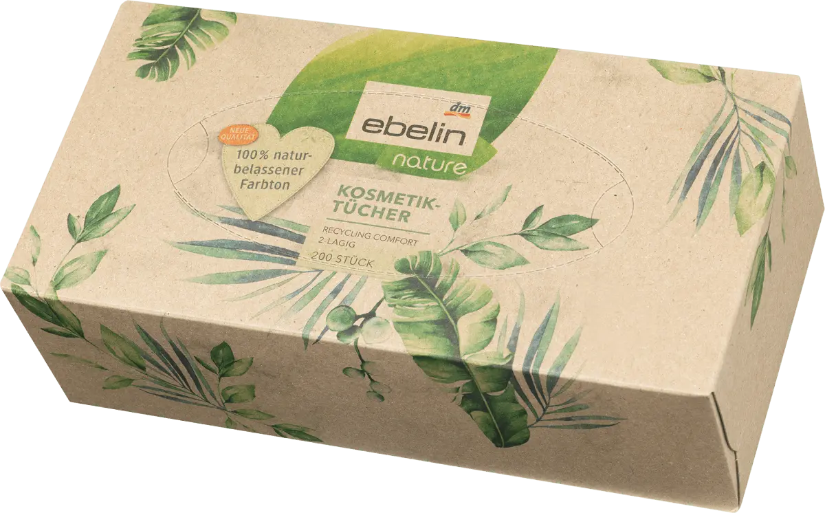 

Салфетки для вторичной переработки лица 200 шт. ebelin