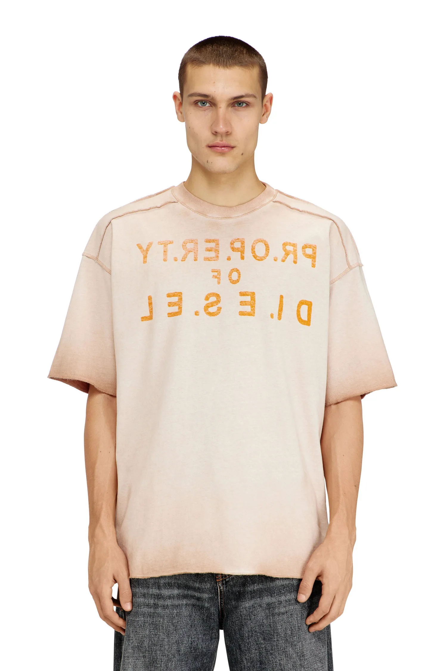 Мужская футболка T-LOOK Diesel, Beige and other shades