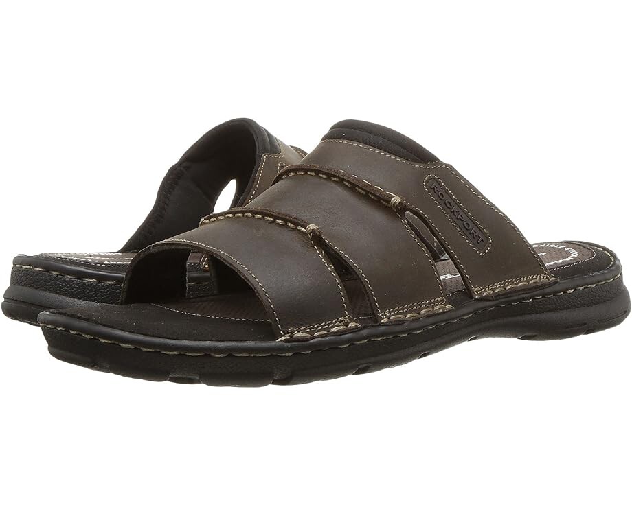 

Сандалии Rockport Darwyn Slide, цвет Brown II Leather