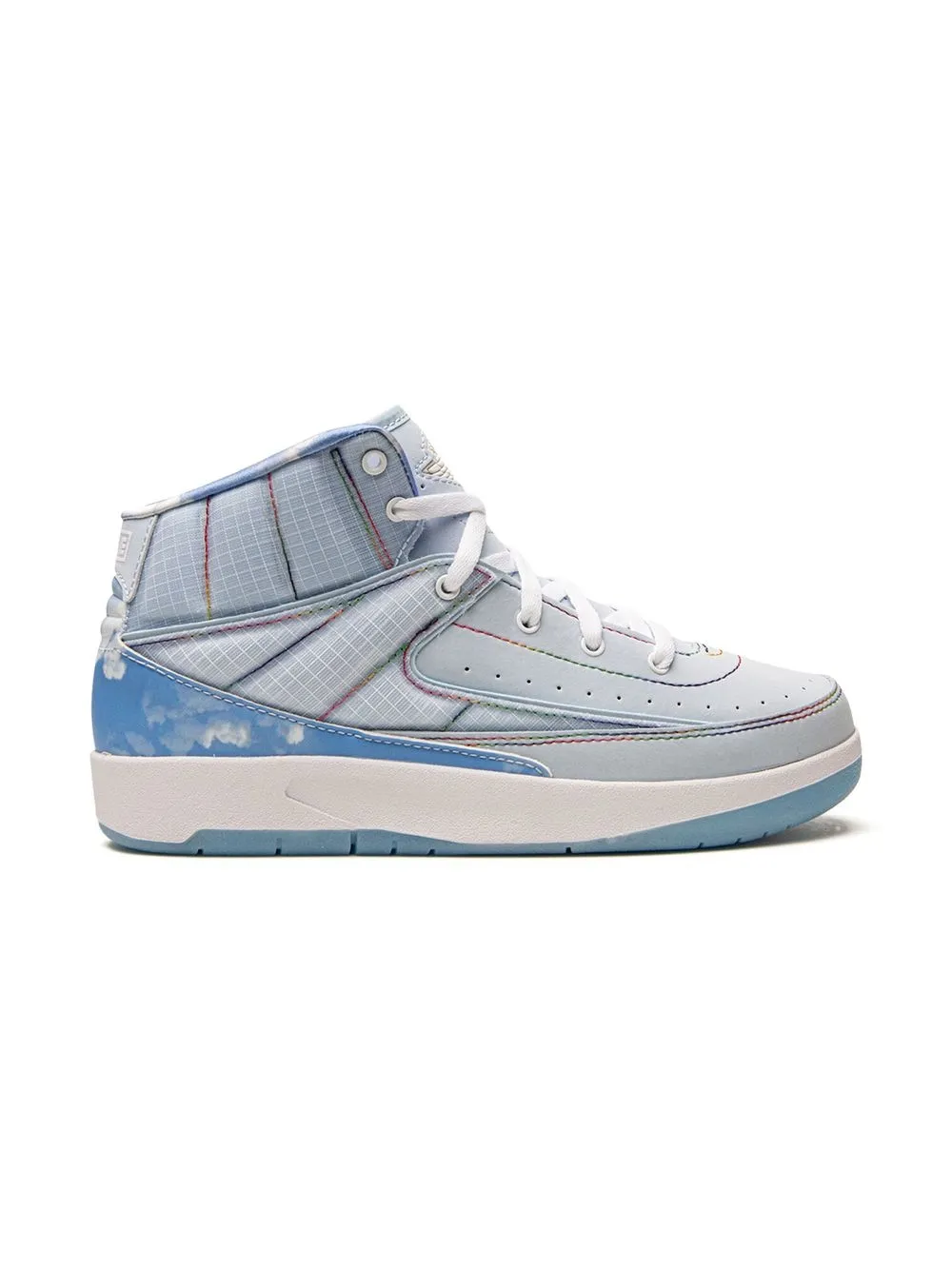 Кроссовки Air Jordan 2 из коллаборации с J. Balvin Jordan Kids, синий — фото 2