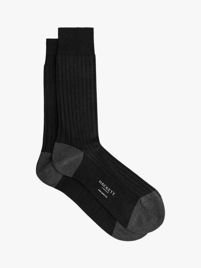 

Ребристые хлопковые носки Hackett London, Navy
