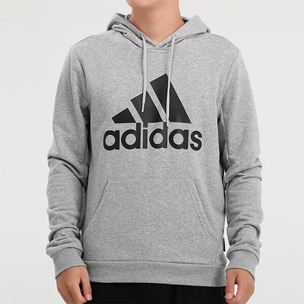 Толстовка casual sports hooded sweater men grey Adidas, серый — фото 3