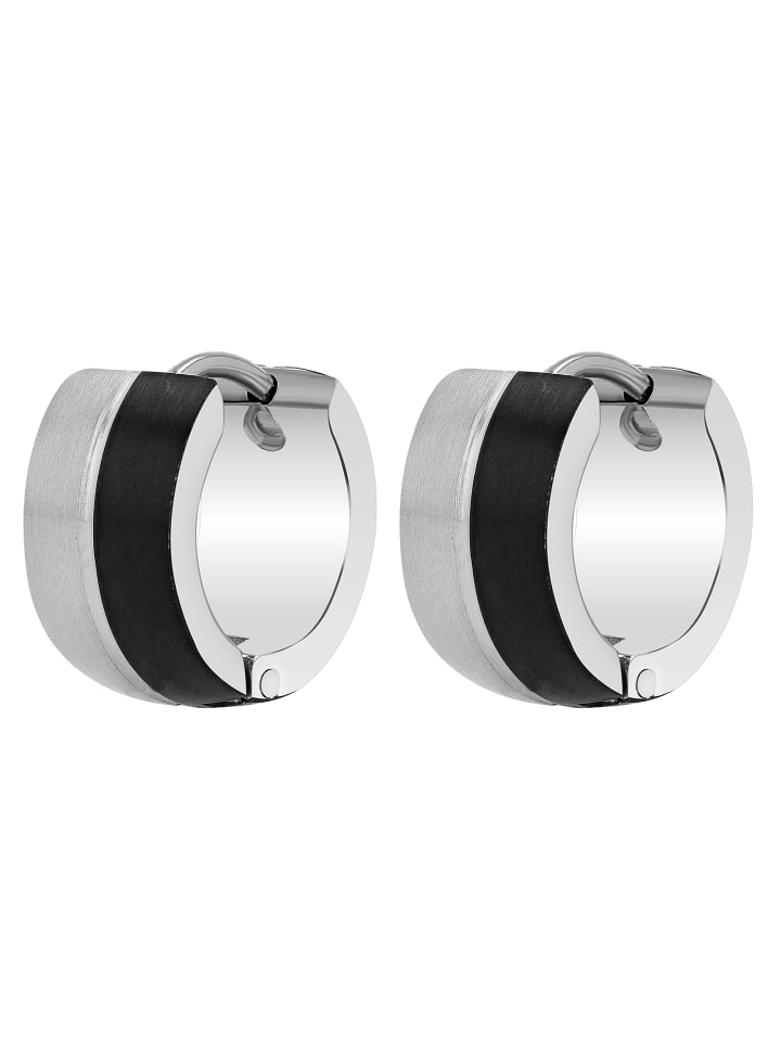 

Adeliás Женские серьги - серьги-кольца на шарнирах из нержавеющей стали белого цвета