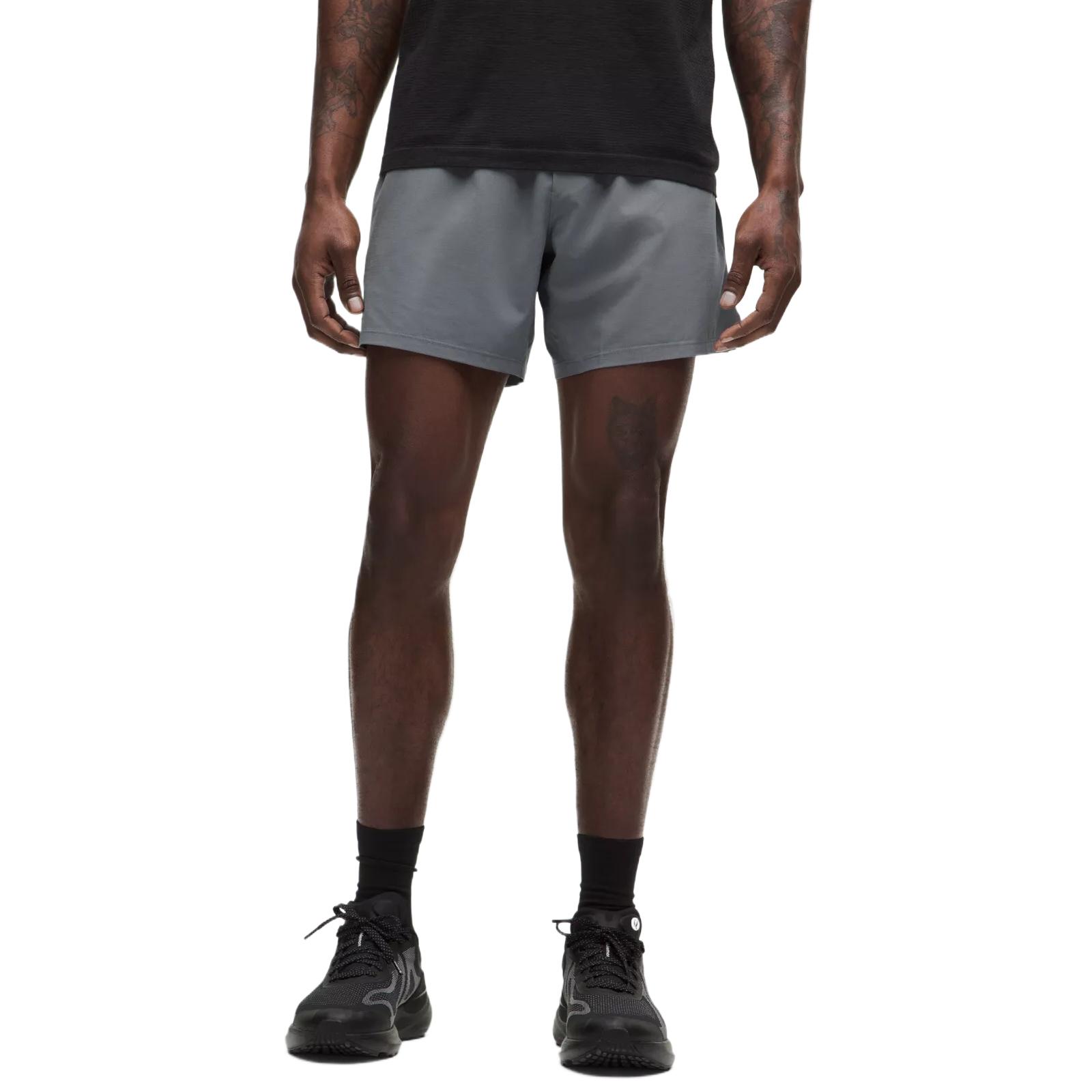 

Mile Maker Run Crew спортивные шорты 6' мужские Lululemon, серый/solar grey