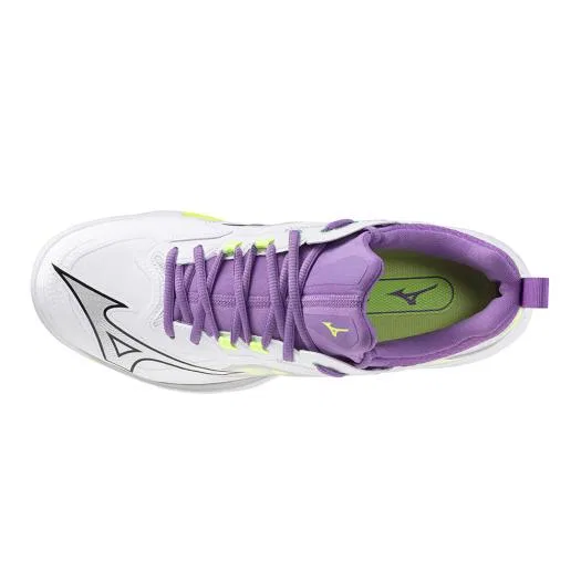 Кроссовки для бадминтона «Wave Claw Neo 3 Fit» от Mizuno, White X Black X Lime — фото 4
