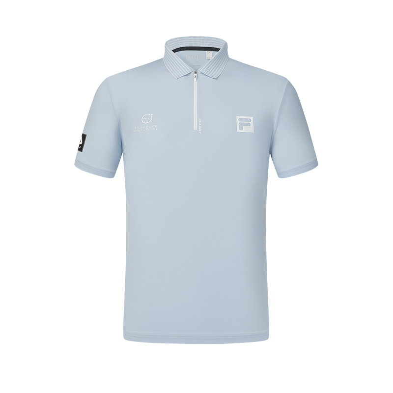 

FILA Поло мужское Sea Soul Blue с воротником