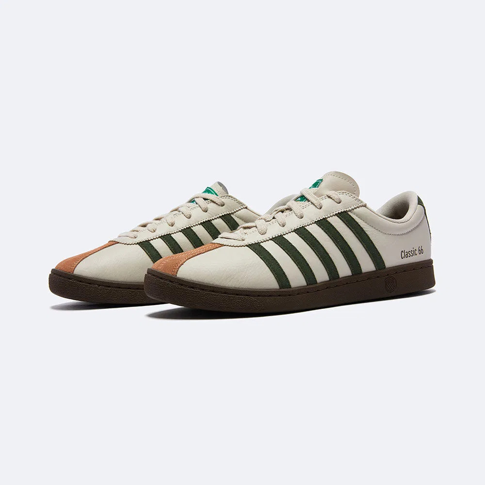 Мужские низкие кеды New Classic 66 оливково-зелёные от K-Swiss — фото 2