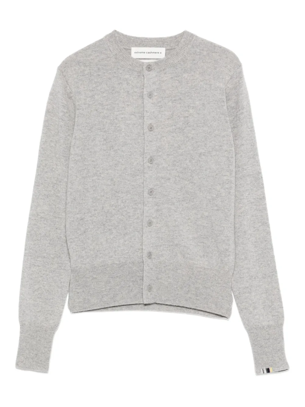 

Кашемировый кардиган n°300 на пуговицах extreme cashmere, серый