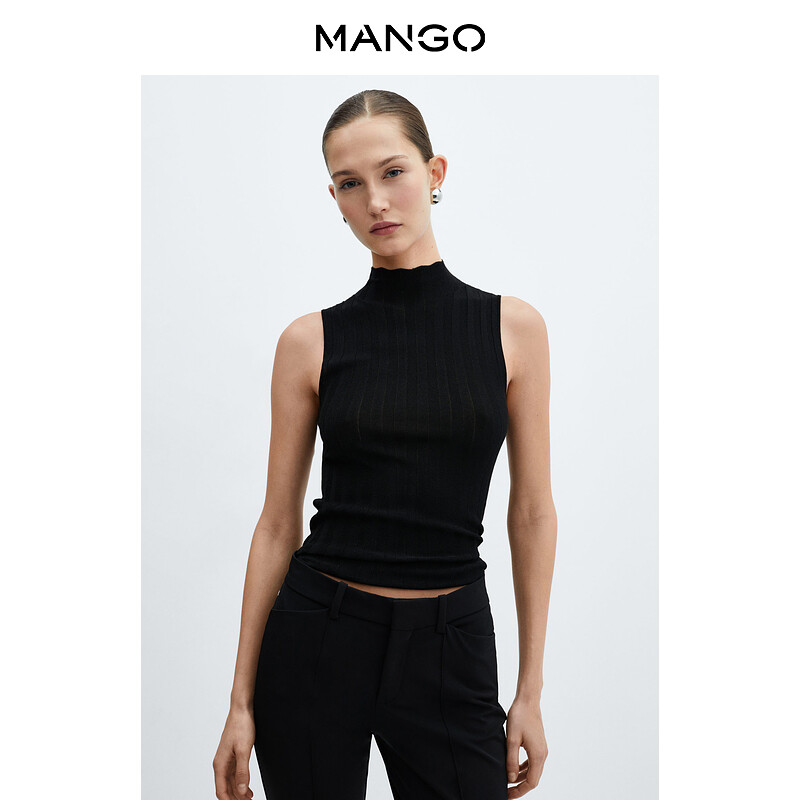 

Жилет Mango с открытыми плечами, серебристо-серый