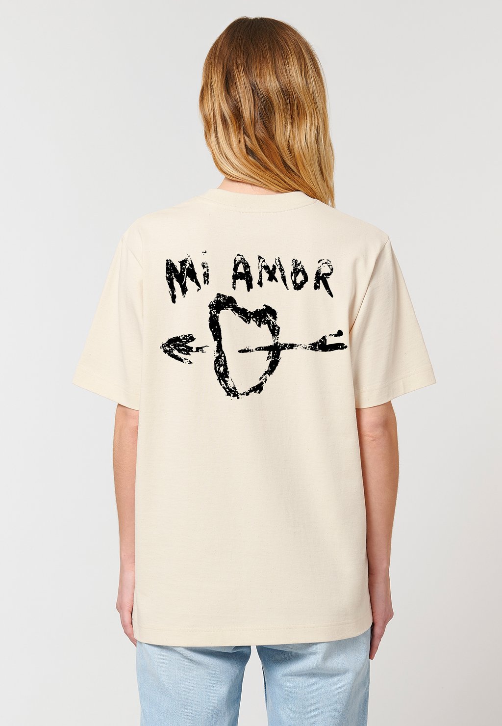 

Футболка с принтом MI AMOR BACK HEAVYWEIGHT Mira Paris, кремовый