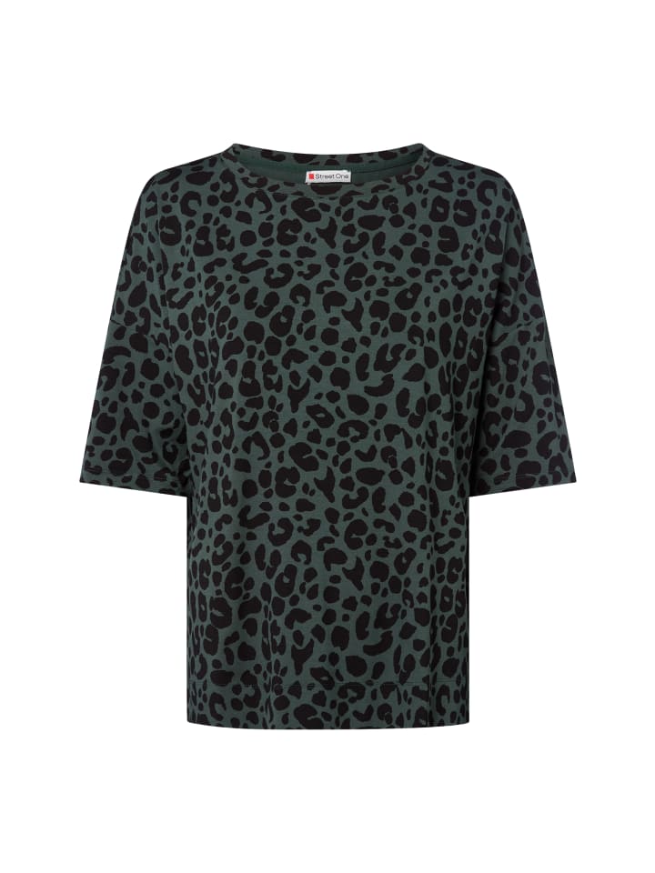 

Футболка цвета хаки и черного цвета Street One