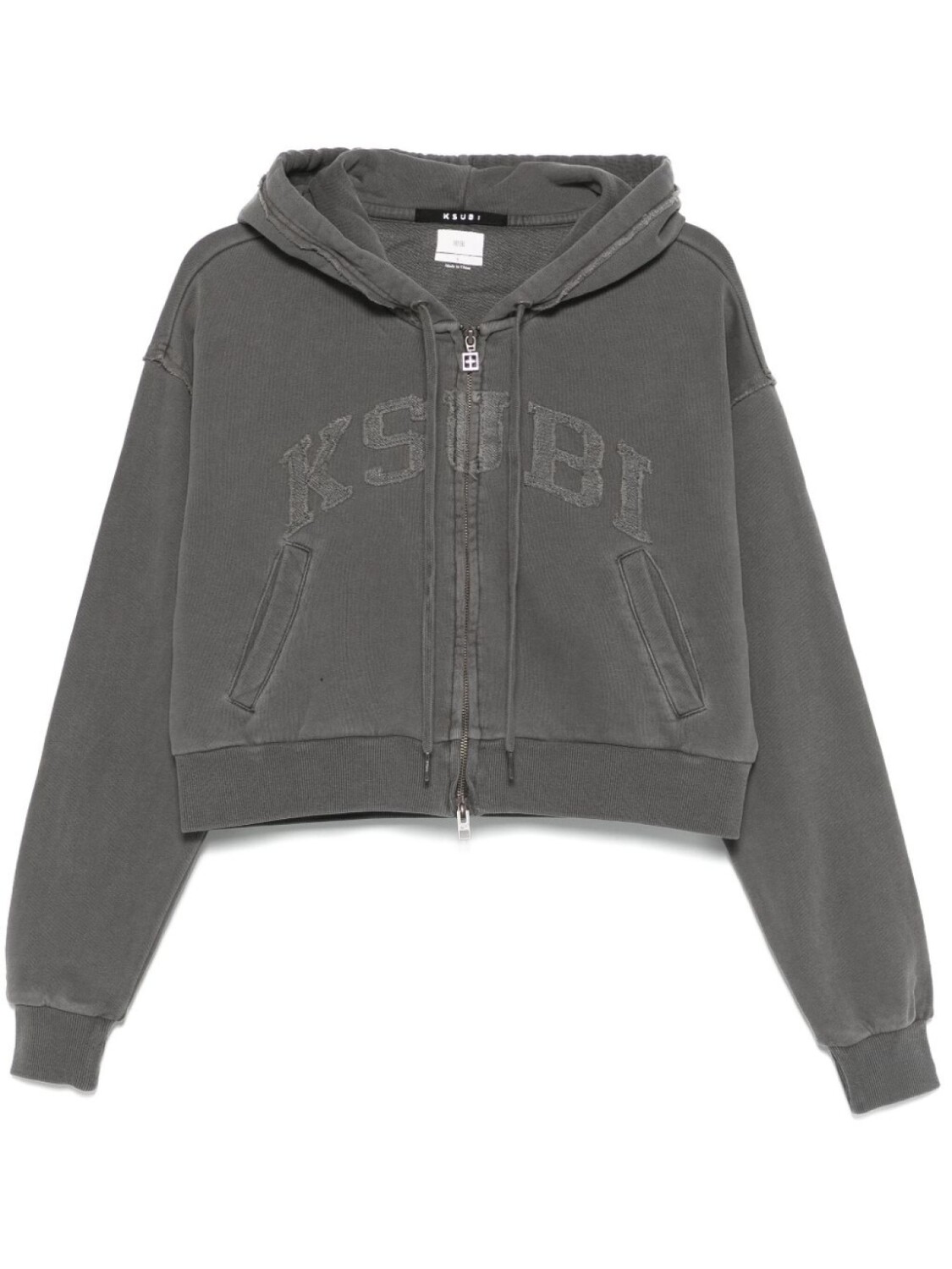 

Ksubi укороченное худи League, серый
