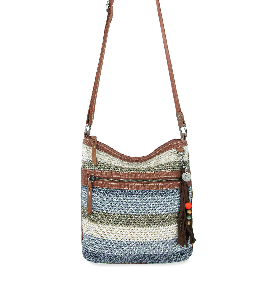 

Сумка через плечо женская The Sak, цвет hand crochet - desert stripe, Коричневый, Сумка через плечо женская The Sak, цвет hand crochet - desert stripe