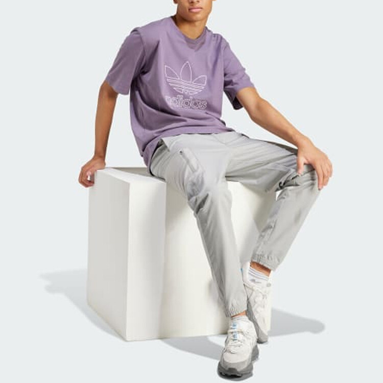 Футболка мужская ADICOLOR фиолетовая Adidas Originals, фиолетовый — фото 4