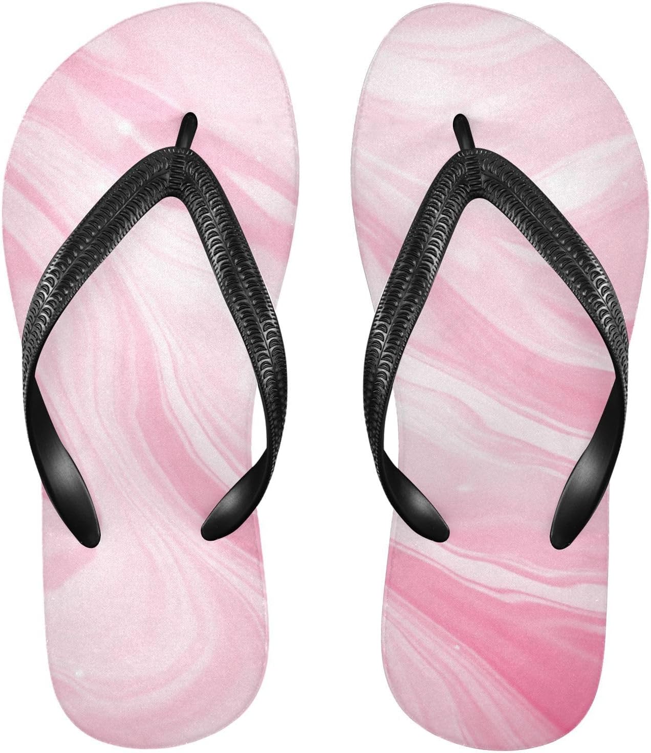 

Женские и мужские шлепанцы SPRIPORT Marble Slim, удобные повседневные вьетнамки с мягкой подошвой, нескользящей резиновой подошвой, сандалии для прогулок, пляжа и летнего сезона, розовый