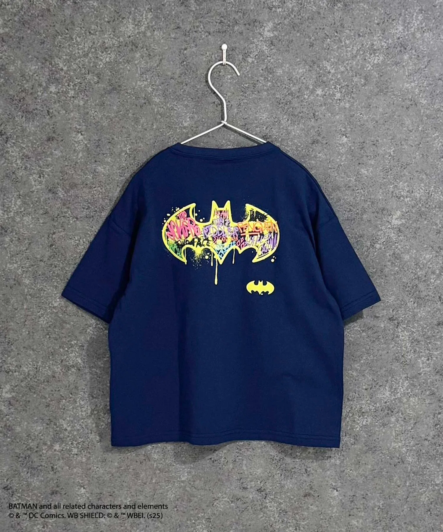 Детская футболка BATMAN оверсайз SHISKY тёмно-синяя