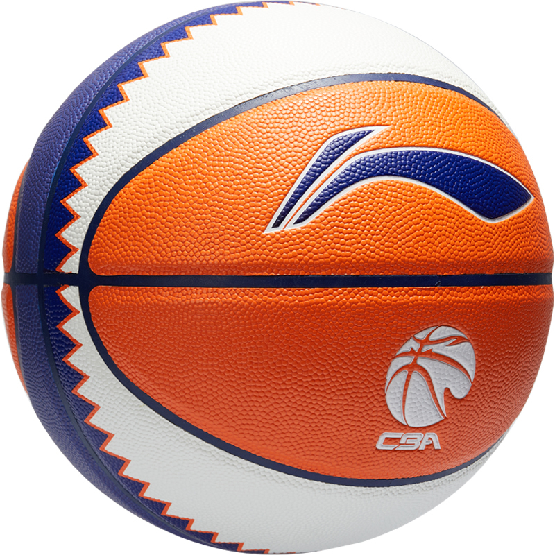 

LINING Баскетбольный мяч PU белый синий оранжевый размер 7 тренировочный unisex