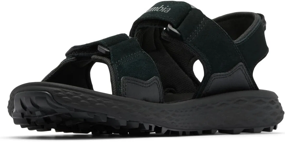 Мужские спортивные и уличные сандалии Columbia Konos Hiker с двумя ремешками, Black Grill — фото 4