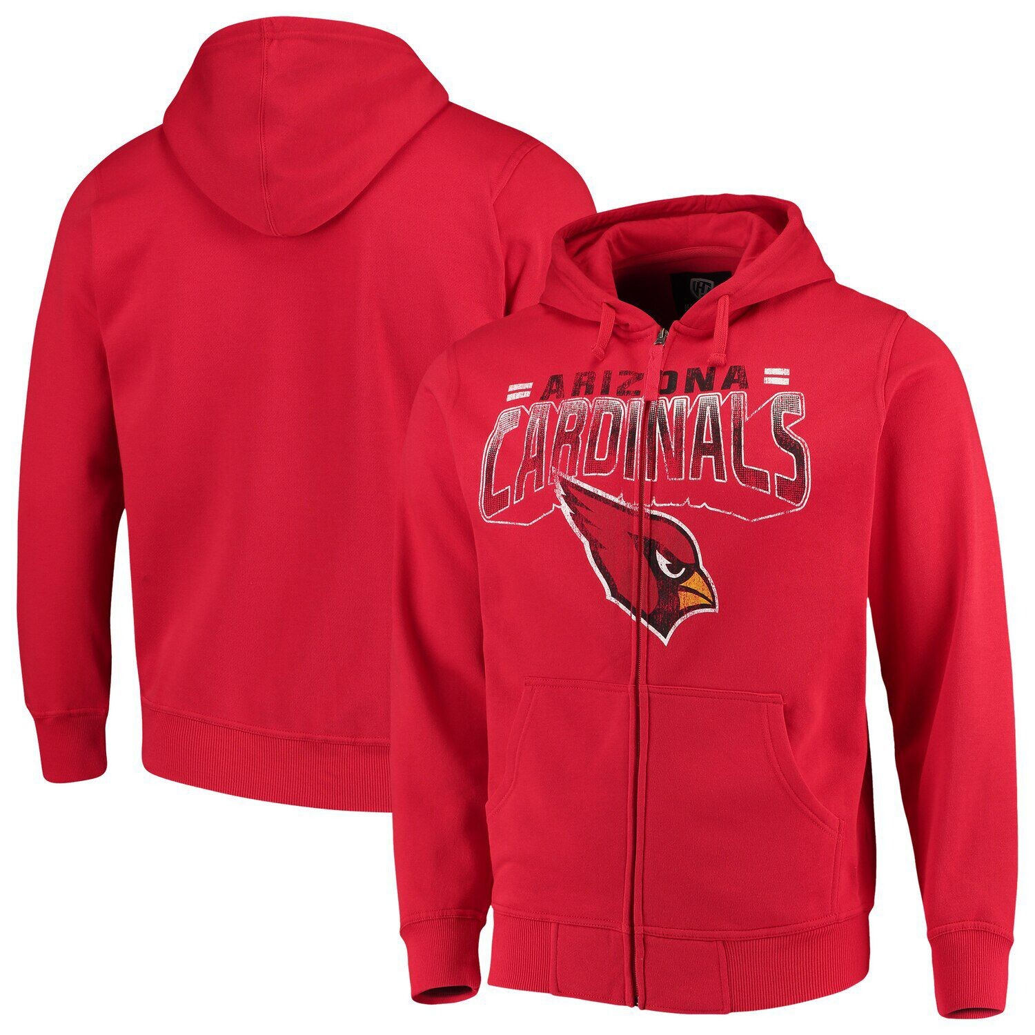 

Мужская толстовка с молнией во всю длину от Carl Banks Cardinal Arizona Cardinals Perfect Season G-III