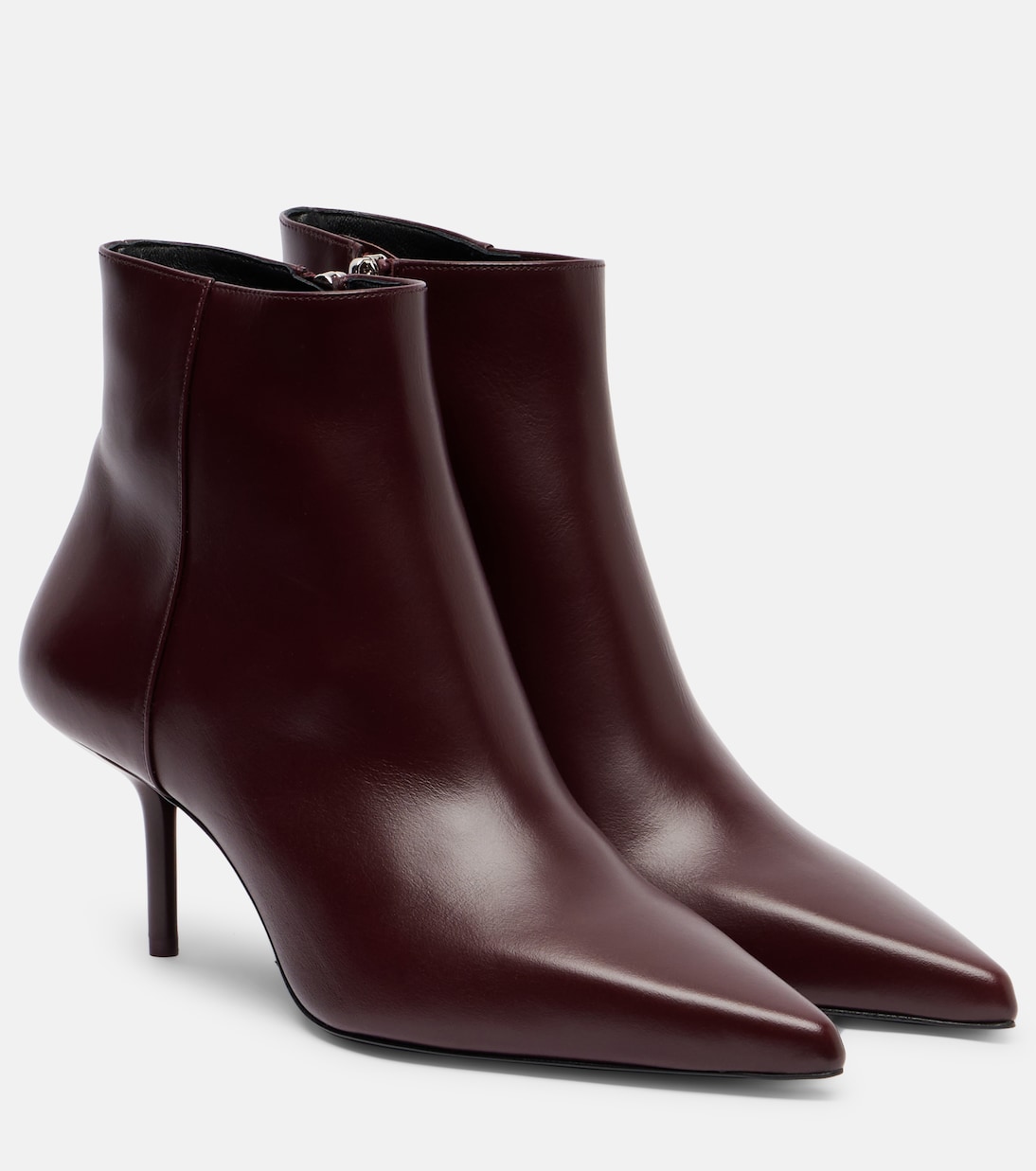 Ботинки Lightbootie 65 кожаные на шнуровке Max Mara, Bordeaux