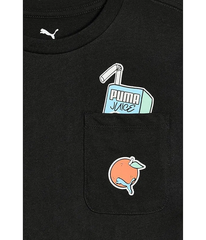 Футболка с карманом Beach Club PUMA Kids, Black — фото 3