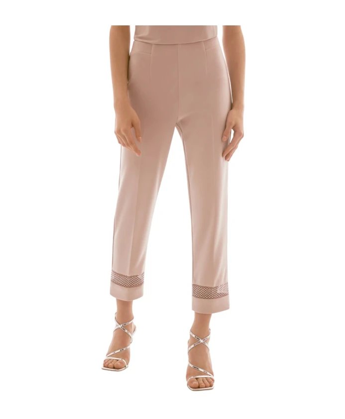 

Повседневные брюки с декоративной отделкой на щиколотке Joseph Ribkoff, бежевый