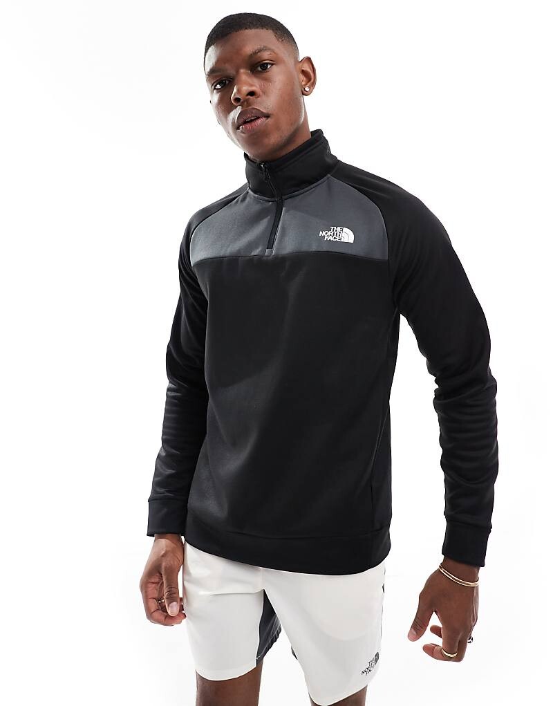 

The North Face — Training Reaxion — черная толстовка с короткой молнией и логотипом