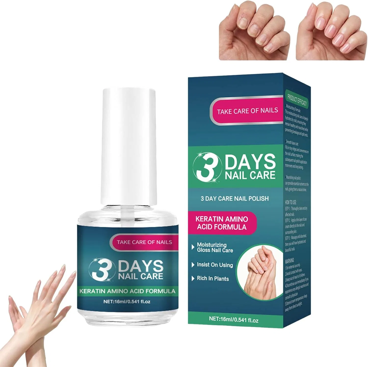 Масло для ухода за ногтями 3 Days Nail Care 16 мл Generisch, 1 Piece.