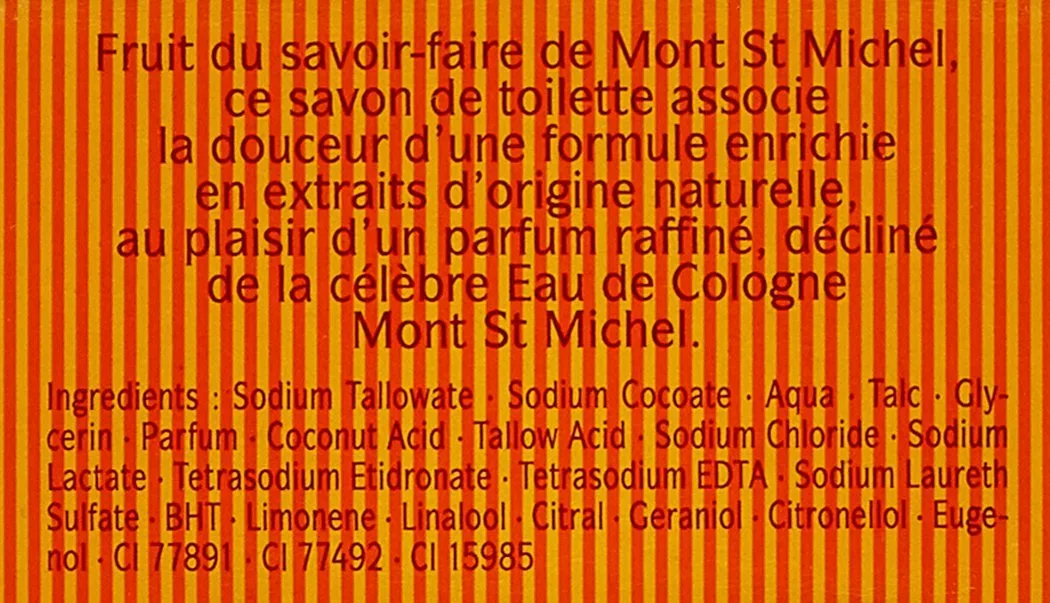 Твердое мыло-одеколон «Genuine Amber» Mont St Michel, 8 x 125 г Mont Saint Michel — фото 2