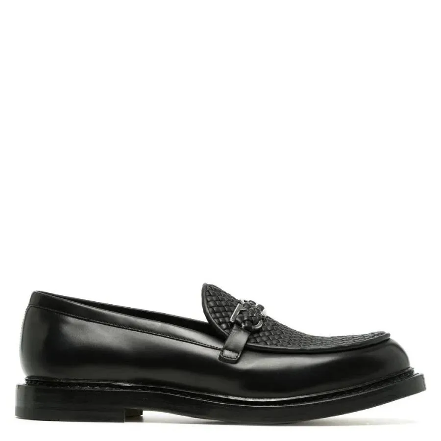 Кожаные лоферы Ferragamo Montreal Gancini, черный