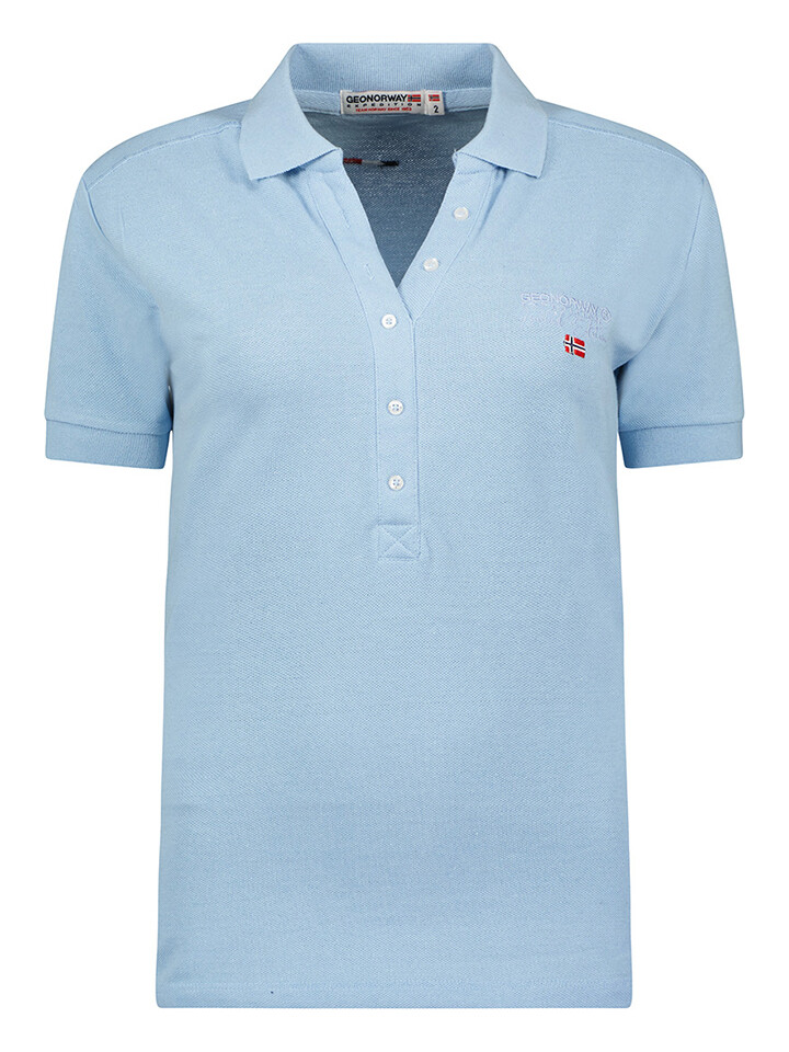 

Поло Geographical Norway Kelodie, светло-синий