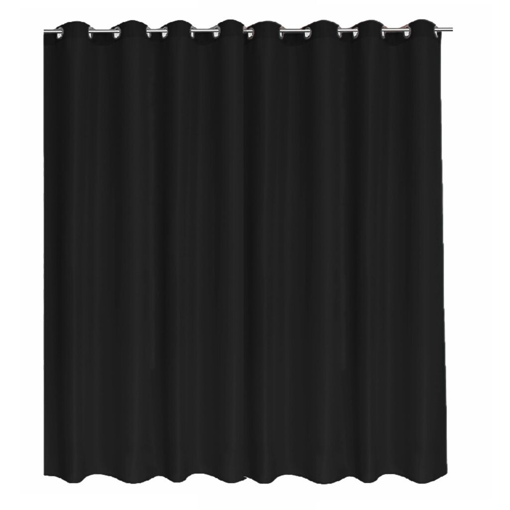 

Штора повышенной ширины непрозрачная 300 (Ш) x 245 (Д) затемняющая штора-шарф, кремовая для штор с люверсами Cleanlevel EST 2016, черный