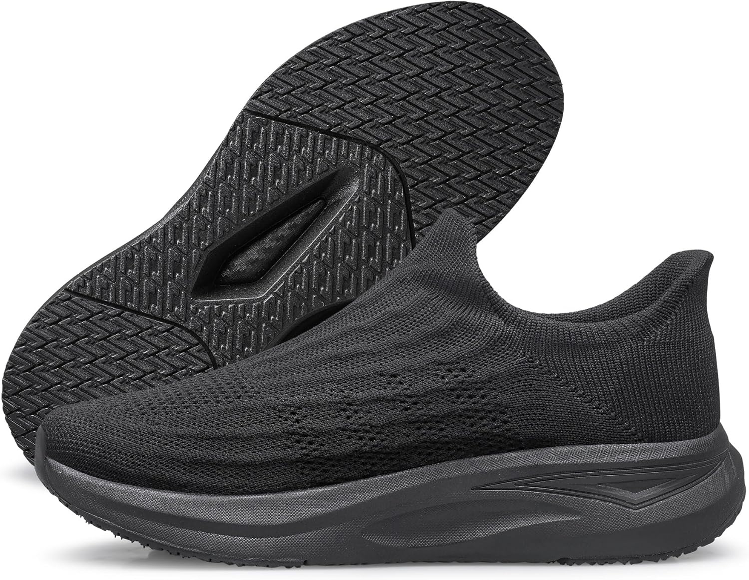 

Мужские слипоны vibdiv, удобные ленивые кроссовки-носки без шнурков, черный