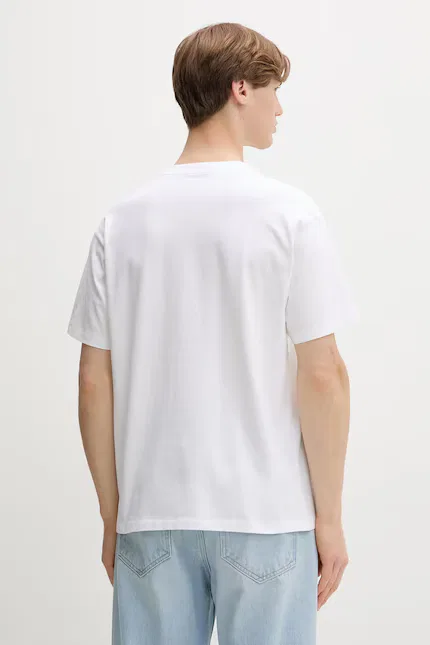 Футболка из мягкого хлопка Levi's, бежевая — фото 3