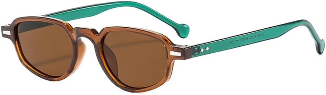 

Популярные модные маленькие солнцезащитные очки «кошачий глаз» для женщин, ретро-стиль, прозрачные линзы, защита от УФ-излучения UV400, солнцезащитные очки для мужчин с заклепками SZVVBKK, Tea Green Tea