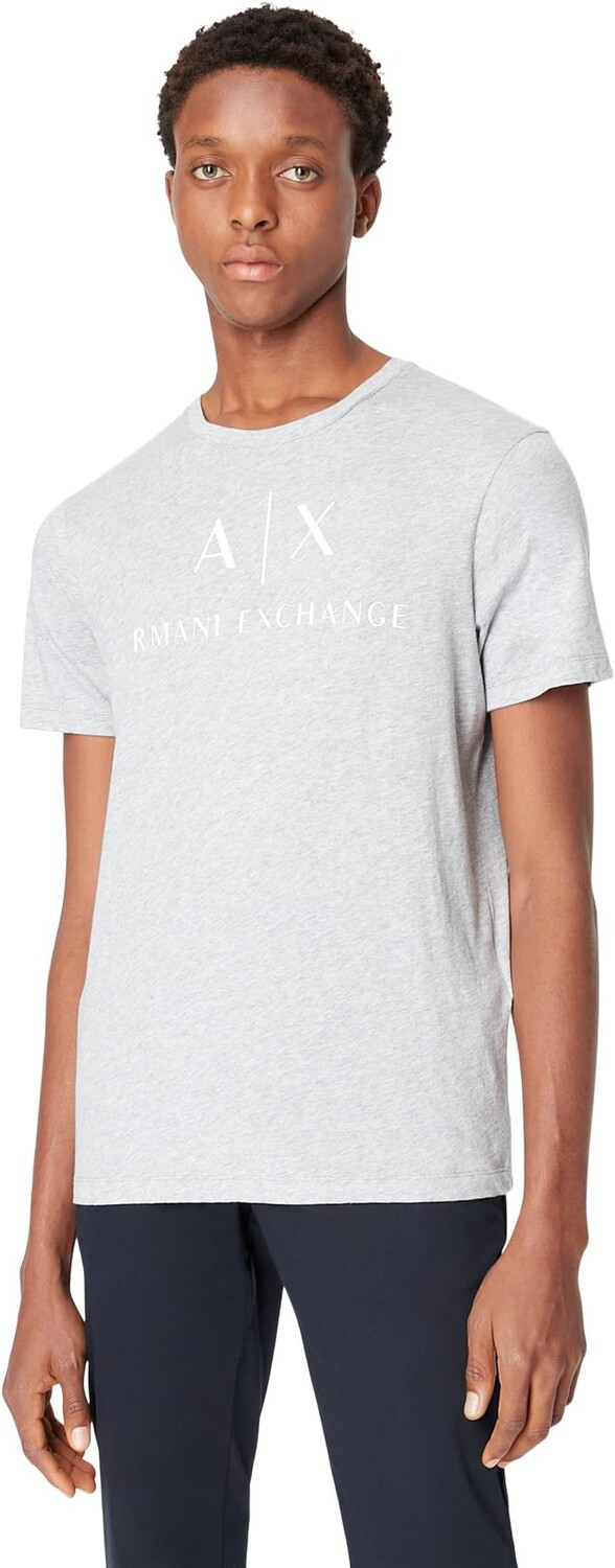 

Футболка с логотипом Armani Exchange, цвет B09B Heather Grey