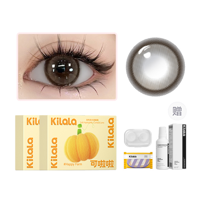

Контактные линзы Happy Farm Collection полугодовой замены 1 шт *2 двойная упаковка+раствор для ухода Kilala
