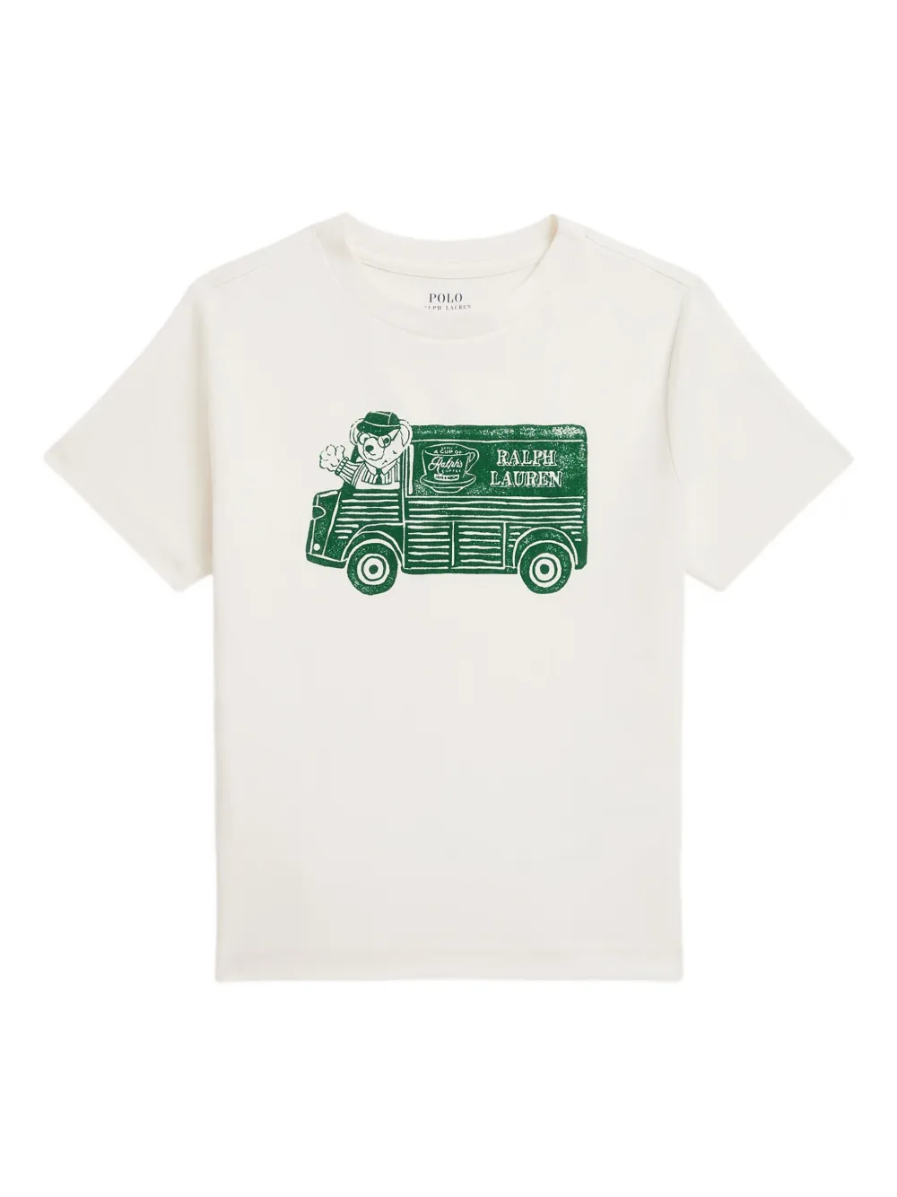 

Футболка с графичным принтом POLO RALPH LAUREN KIDS, белый